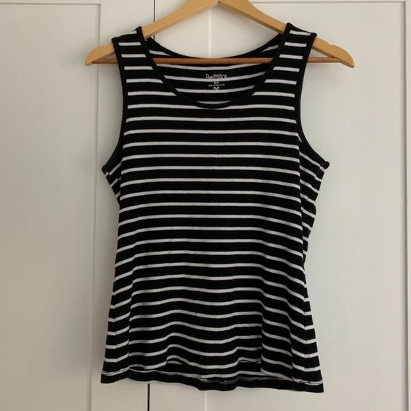 Reitmans Striped Ribbed Tank - Picture 1 of 6
